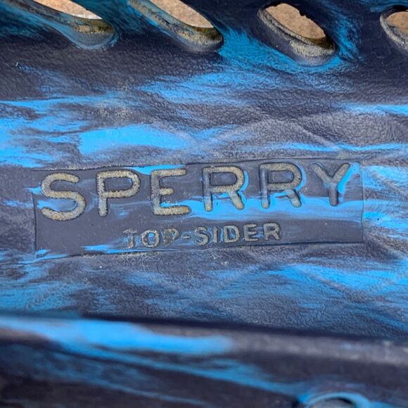 SPERRY Authentic Original Float Boat Shoe Women's 9 Blue Marbled Unisex Mens 7 - Picture 11 of 12